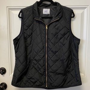 Black Lightweight Quilted Vest